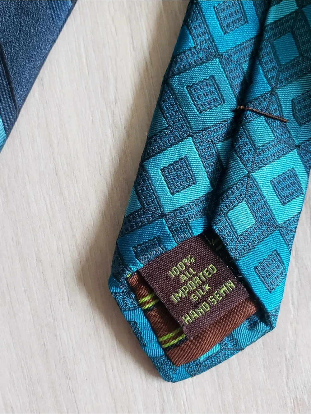 Men's Multicolor Silk Tie Set‎ - Blue, Teal & Red